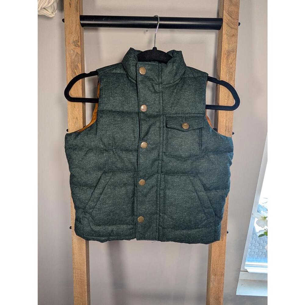 Old Navy Boys Puffer Vest Green XS